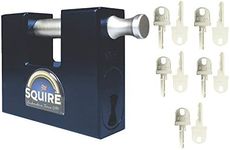 Squire - WS75 Container/Chain Padlock - High Security - CEN 4 Rated - 10 x Keys Supplied