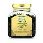 Blue Nectar Cardamom Loose Green Tea Leaves for Weight Management & Skincare | Authentic Green Tea with Handpicked Kerala Idukki Cardamom | Aromatic & Refreshing Assam Tea (50 gm + 15 gm)