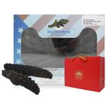 DABC OAK LAND 1LB=453gm/Box Wild Caught,Sun Dried Atlantic Black Pin Sea Cucumber All Natural Nutritious,大西洋岩刺参小黑刺海参高泡发 35-55pcs /LB AC 021#L Box