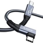 ORICO Thunderbolt 4 Cable, USB4 Cable Supports Compatible with Thunderbolt 3 with PD 100W (20V/5A), 40Gb data transmission, 8k@60Hz (Two Displays 4k@60Hz) for Phones, Tablets and Laptops(0.3M)