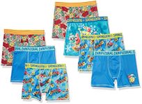 SpongeBob Squarepants Boys Underwear Multipack, SB 7pk Ath Bxrbr, 6