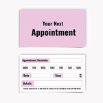 Pack of 100 Client Reminder Cards (84 x 55 mm) Appointment Cards Hairdressing for Beauty Treatments Salon Papa Prints®