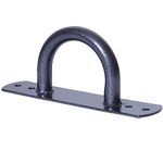 GYM MASTER Floor | Ground | Wall Mounted Hoop Anchor Mount for use with Battle Rope Straps Bands and Suspension Trainer