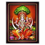 Pavan Photo Laminations Lord Hayagriva Swamy Hayagrivar Hayagreeva Wall Painting Framed Home Decor (Wood,Matte,Brown,Small Size,6 x 8 Inch) B607S