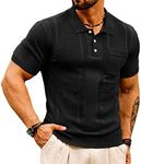 GRACE KARIN Mens Short Sleeve Knitt