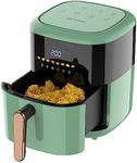 YOPOWER 6L Air Fryer Healthy Cooker Oven Fryer LED Airfryer Oil Free Kitchen 1350W Green