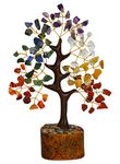 Chakra Tree - Crystal Tree - Feng Shui Decor - Crystal Bonsai Tree - Spiritual Decor - Crystal Tree for Positive Energy - Chakra Stones - Crystal Decorations - Good Luck Gifts