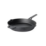 Meyer Pre-Seasoned Cast Iron Frypan | Cast Iron Skillet | Frying Pan | Iron Fry Pan | Cast Iron Utensils for Cooking, Gas and Induction Compatible, 26cm, Black