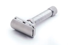 Rex Supply Company, Rex Konsul, Slant Adjustable Stainless Steel Double Edge Safety Razor. Made in the USA