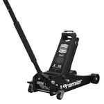 Sealey 4 Tonne Low Profile Trolley Jack, Car Jack, with Rocket Lift - Black - 4040AB