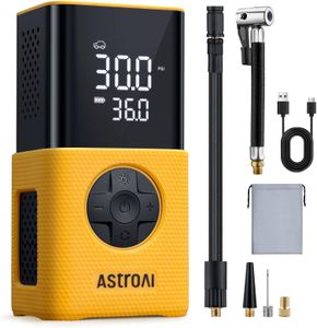 AstroAI Portable Tyre Inflator 150PSI – Yellow Air Compressor