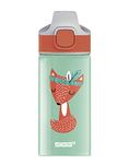 SIGG - Aluminium Kids Water Bottle - Miracle Peaceful - With Straw - Leakproof - Lightweight - BPA Free - Climate Neutral Certified - School & Sports - Light Green - 0.4L