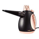 Tower T134000BLG Corded Handheld Steam Cleaner with 9 Accessories, 1050W, Black and Rose Gold