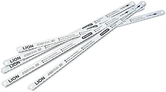 Stanley Metal Saw Blade "Lion" Set 0-15-801 (300 mm Length, Set of Saw Blades with 1 x 18, 3 x 24, 1 x 32 Teeth, for Use on Hacksaws)