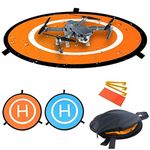 Nylon Drones Parking Landing Pad Foldable Aircraft Launch Pad Waterproof Portable Helipad for RC Drones Helicopter, PVB Drones, DJI Mavic Pro Phantom Pro (Middle-75cm)