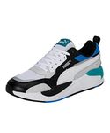 Puma Unisex-Adult X-ray 2 Square White-Gray Violet-Future Blue-Parasailing Sneaker - 4.5 UK (37310828)