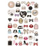 Lot of Bling Designer Decoration Charms, Luxury Fashion Trendy Rhinestone Jewelry Accessories for Women Girls