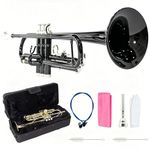 LeSage Student Trumpets Standard Bb Brass Trumpet for Beginner Black Trumpet b Flat with 7c Mouthpiece