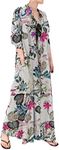 OMZIN Women's Summer Buttoned Linen