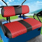 Roykaw Golf Cart Seat Covers Kit Fit for EZGO TXT OEM Ordinary Seat Cushion, Marine Grade Vinyl Material/More Soft and Comfortable, Breathable & Easy to Clean