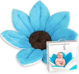 Blooming Bath Baby Bath Seat - Baby Tubs for Newborn Infants to Toddler 0 to 6 Months and Up - Baby Essentials Must Haves - The Original Washer-Safe Flower Seat (Original, Blue)