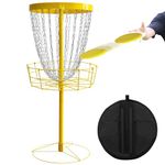 JJM Disc Golf Target Frame Disc Sports Pro 24 Chain Portable Disc Golf Target Basket