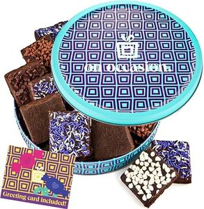 Chocolate Brownies Individually Wrapped | Fudge Brownie Assortment Gift Basket by On Occasion | Brownies Gift Baskets for Sympathy, Birthday, Get Well Soon