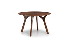 Julian Bowen Huxley Round Table Walnut, Veneer, Height: 76, Width: 120, Depth: 120cm