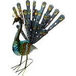 Kreatif Kraft 84012 Fan Tailed Peacock Garden Ornament