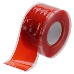 Autrends Grip Tape, 10FT Self Fusing Silicone Tape Rubber Grip Wrap for Pull Up Bars, Barbells, Dumbbells, Gym Equipment,Bike Handles, Red