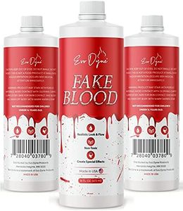 3-Pack Evo Dyne Fake Blood (16 FL OZ), Made in USA | Halloween Vampire Blood Bottle for Costumes Including Zombie, Vampire and Other Dress Up Needing a Gory Scene - Looks & Feels Like Real Blood