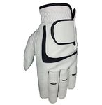 Custom Workshop Full Cabretta Leather Golf Glove, Professional Golf Glove (M, Left (For RH Golfer))