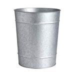 Decorative Farmhouse Galvanized Wastebasket/Trash Can