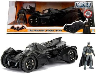 Jada Toys 253215004 Arkham Knight Batmobile Highly Detailed 1:24 Model Car Including Batman Figure, Cockpit and Doors Can Be Opened with Wheel, Black