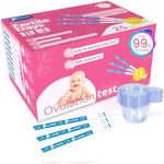 Ovulation Test Strips, HEAL-CHECK Accurate Fertility Test, FSA Eligible, 25 Ovulation Test with Urine Cup, Ovulation Predictor Kit, 5 mm LH Strip, Bulk OPK Test Strips f Women, Test de Ovulacion (25)