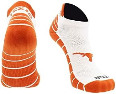 Texas Longhorns Golf Socks with Tab (White/Burnt Orange, Medium)