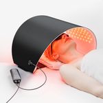FDA Cleared Red Light Therapy for Face, 4 Modes Led Face Mask Photon Light Therapy, Blue Red Light Near Infrared Red Light Therapy Mask, PDT Professional Facial Body Skin Care Salon Device Black