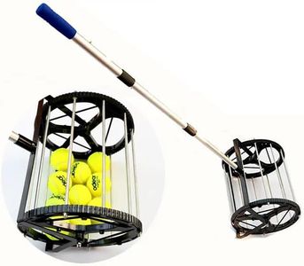 Tennis Balls Retriever Picker Hopper Roller Balls Storage 55 Balls