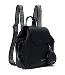 Calvin Klein Women's Millie Novelty Backpack, Black, One Size, Millie Novelty Backpack