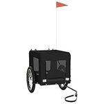 vidaXL Dog Bike Trailer - Black Oxf