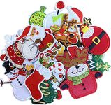 30 Pieces Christmas Patches for Iron-on Santa Claus Christmas Tree Iron-on Patches, Iron-on Patches, Iron-on Patches, Iron-on Patches, Pictures Patches for Ironing on