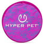 Hyper Pet Flippy Flopper 9" Flying Disc Soft Dog Toy, Floats in Water & Safe on Teeth, Pack of 1, Purple Swirl Design