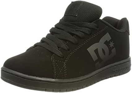 DC Shoes Gaveler-Zapatillas de Piel para niños, Negro, 30.5 EU