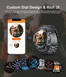 Military Smart Watch for Men – Bluetooth Fitness Tracker