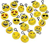 CRSUSUKJ Emoticon Keychain Mini Cute Plush Pillows, 20 Piece Emoji Keychains,Emoticon Party Favors,Emoticon Keychain Keychain Decoration for Birthday Parties, Home Decoration Class Rewards