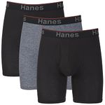 Hanes Men's Hanes Men's Comfort Flex Fit Long Leg Total Support Pouch Briefs, 3-pack Boxer Briefs, Assorted, XL UK