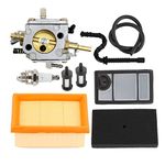 Hippotech Carburetor with Air Filter for STIHL TS400 TS 400 Concrete Cut-Off Saw Carb Replaces HS-274E 4223-120-0600