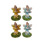 Wonderland Garden Decorations Miniature Fairies for Bonsai Accessories -Set of 4