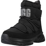 UGG Women's Yose Puffer Mid Fashion Boot, Black, 4 UK