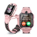 IMOO Kids Watch Phone Z7 [4G Cellular + GPS + Health], 4G Kids Smartwatch, HD Video & Voice Call, GPS Enabled with 14 Days Historical Track, Kids Emotion Detector, HeartRate, Body Temp., SPO2 (Pink)